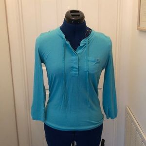 Light blue casual Loft blouse